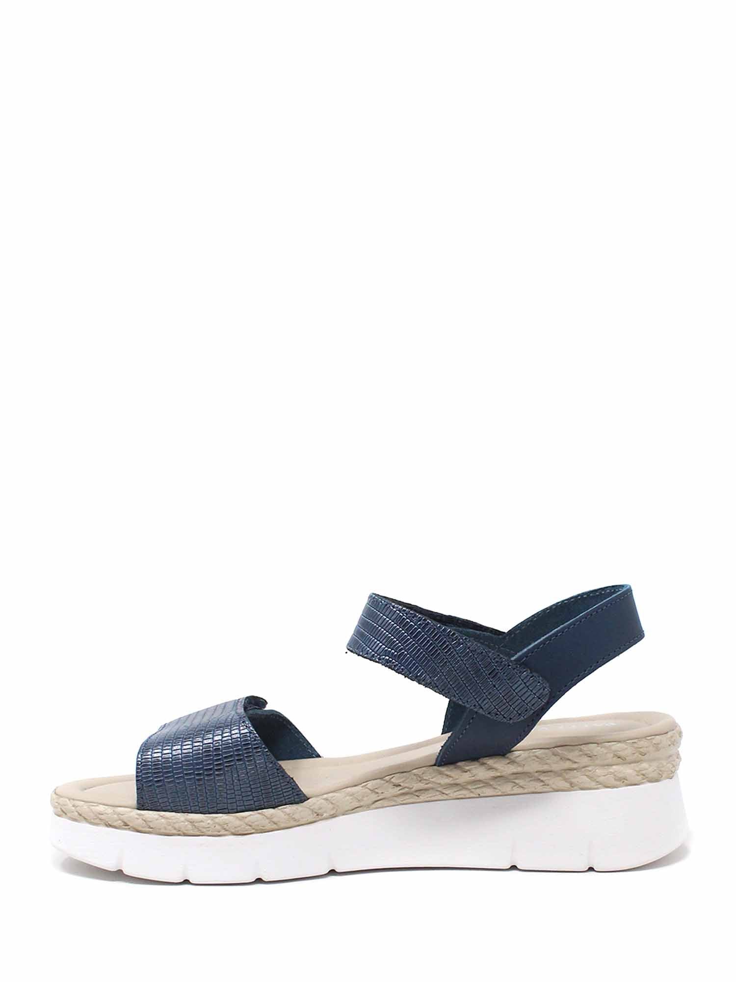 Sandali zeppa Blu Valleverde