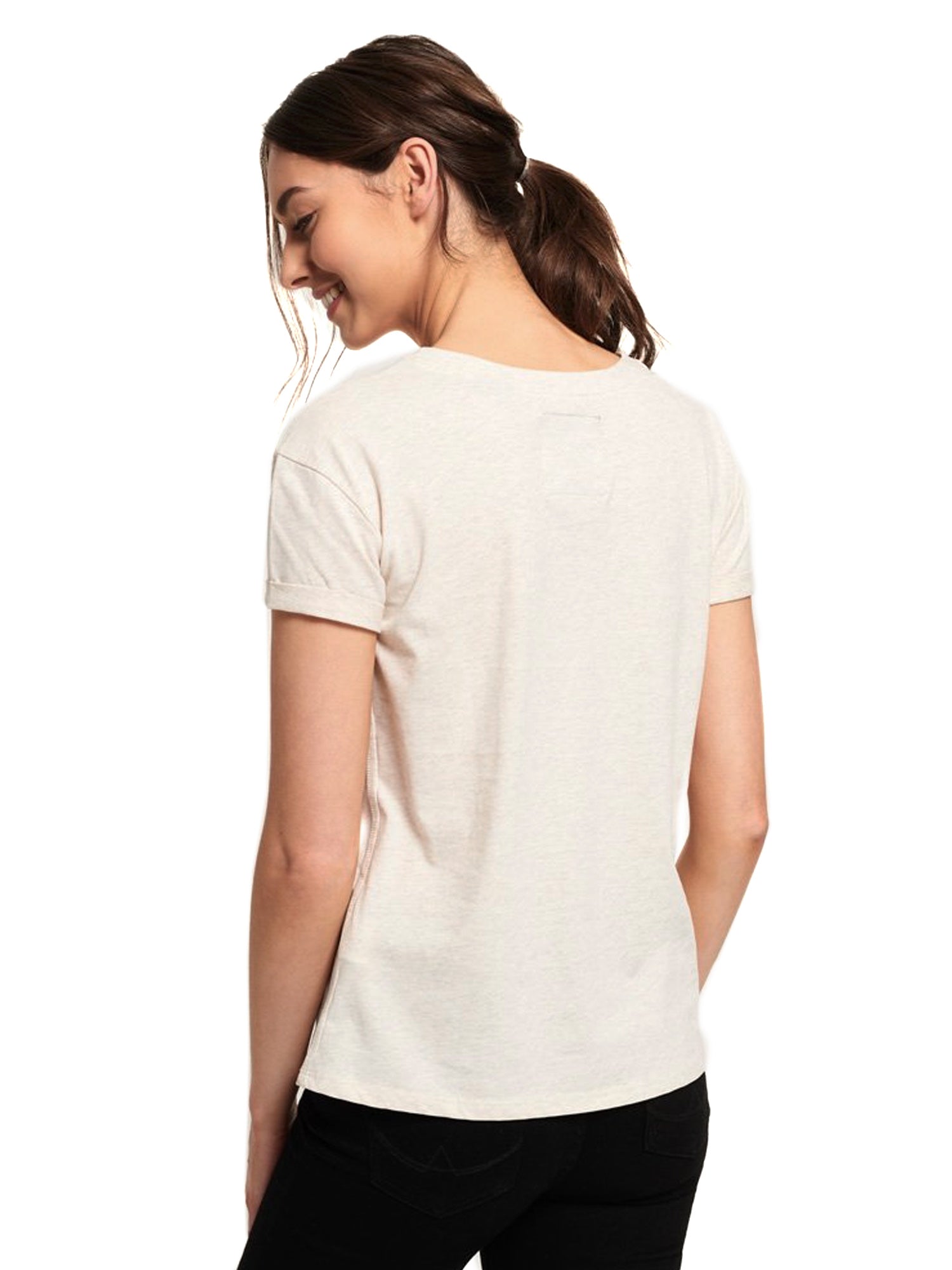 T-shirt Beige Superdry