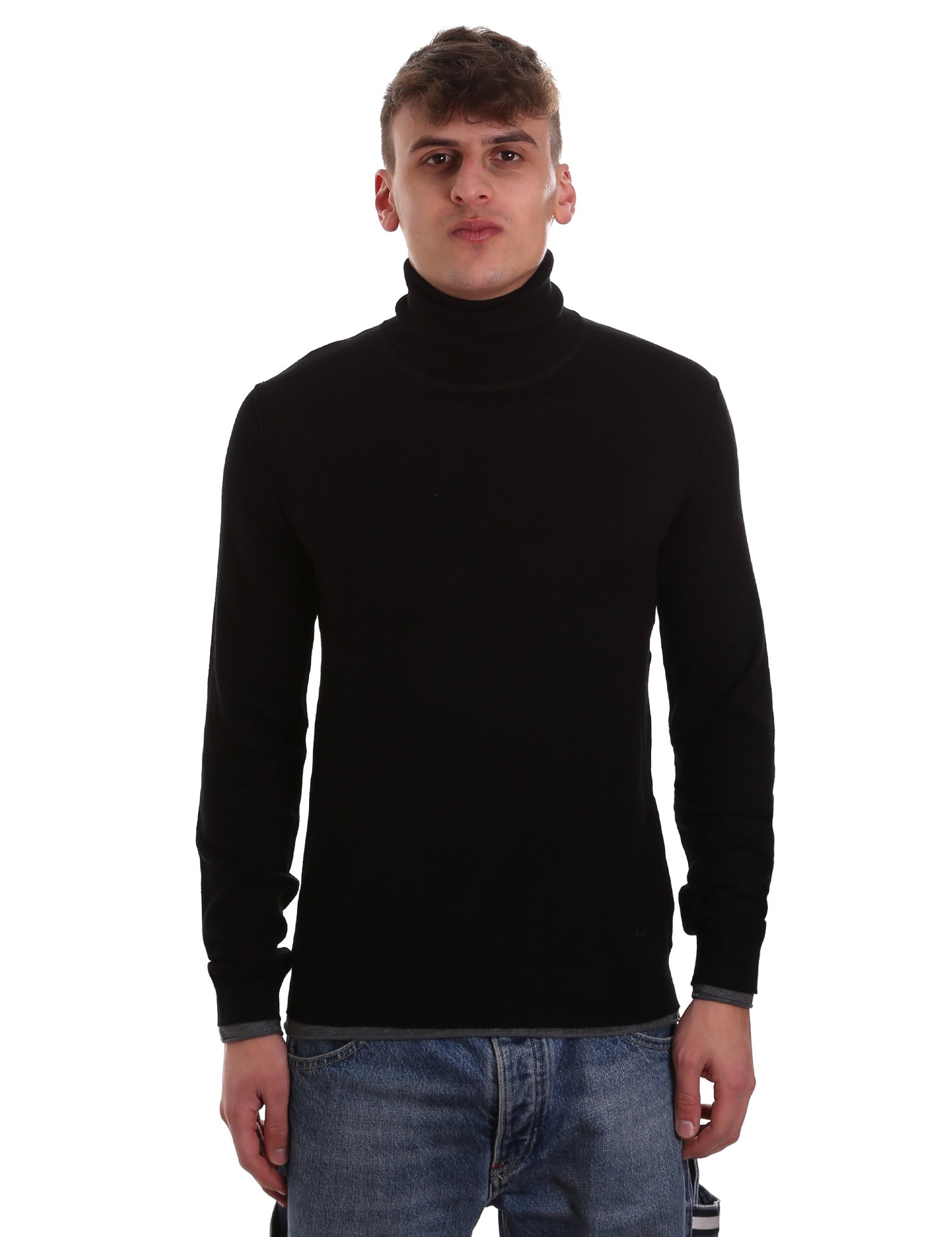 Maglie a collo alto Nero Gaudi Jeans