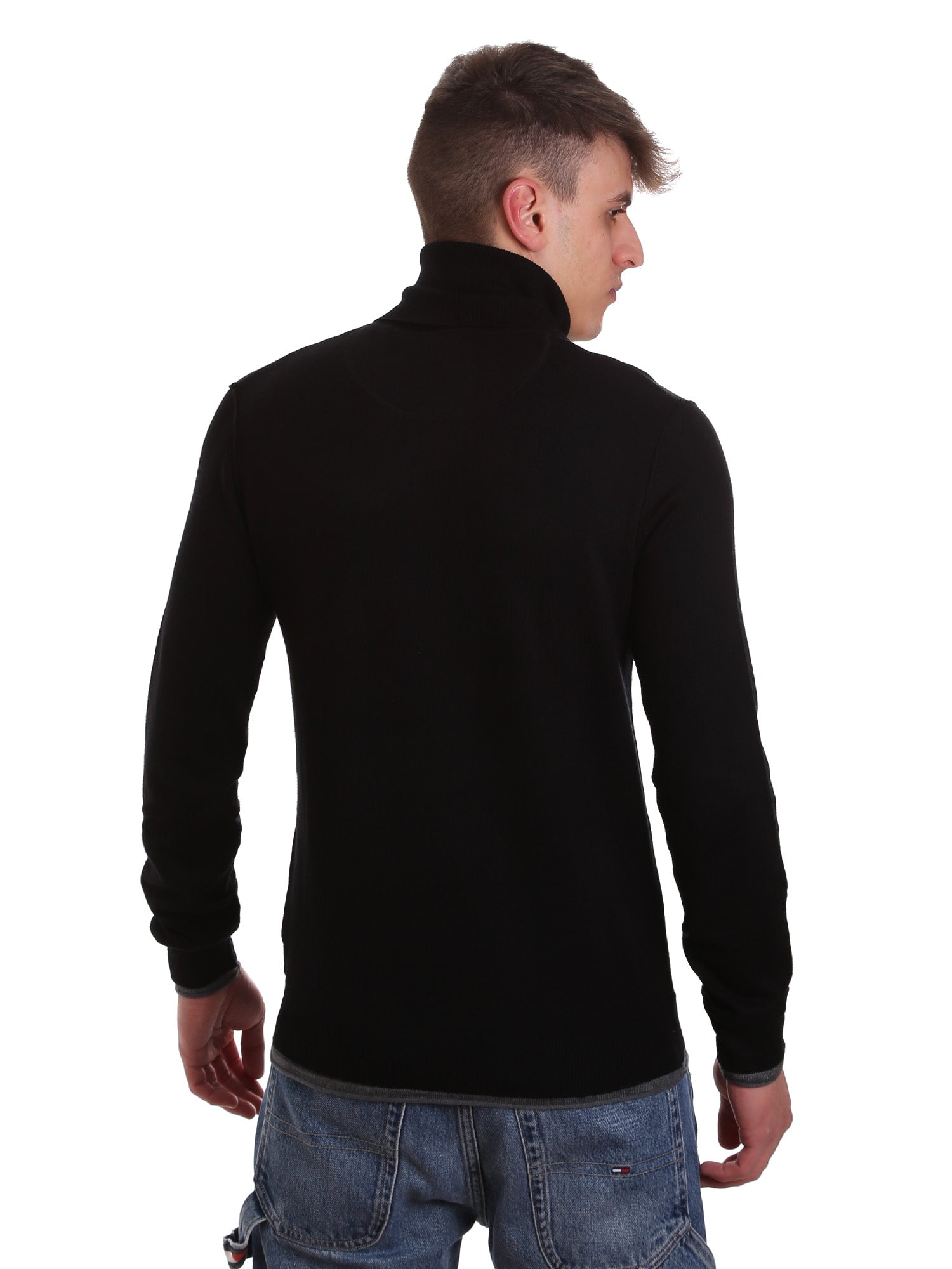 Maglie a collo alto Nero Gaudi Jeans