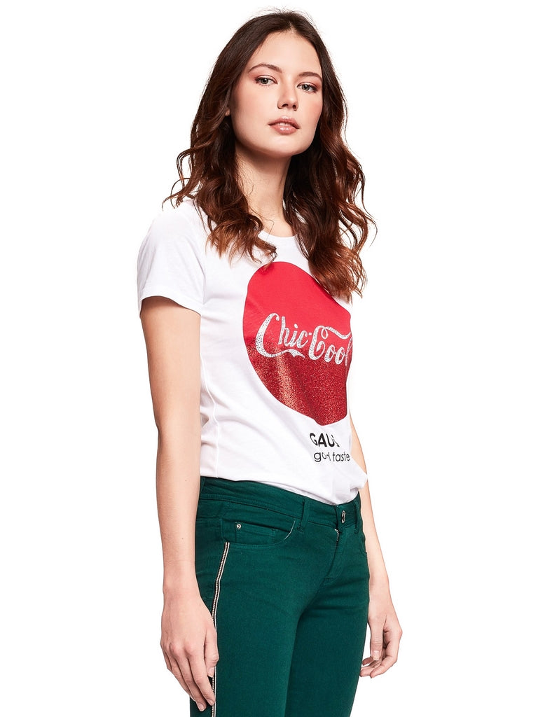 T-shirt Bianco Gaudi Jeans