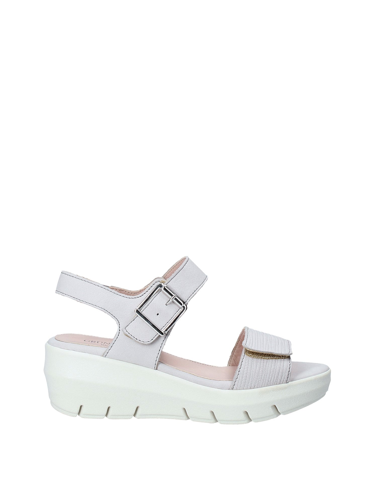 Sandali zeppa Bianco Grunland