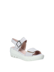 Sandali zeppa Bianco Grunland