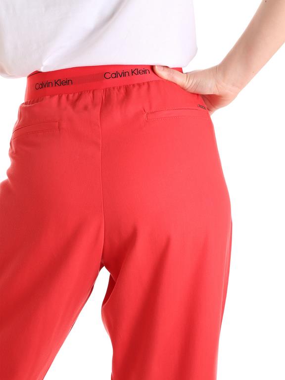 Pantaloni Rosso Calvin Klein