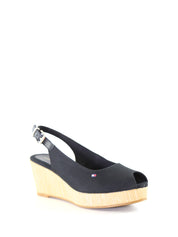 Sandali zeppa Nero Tommy Hilfiger