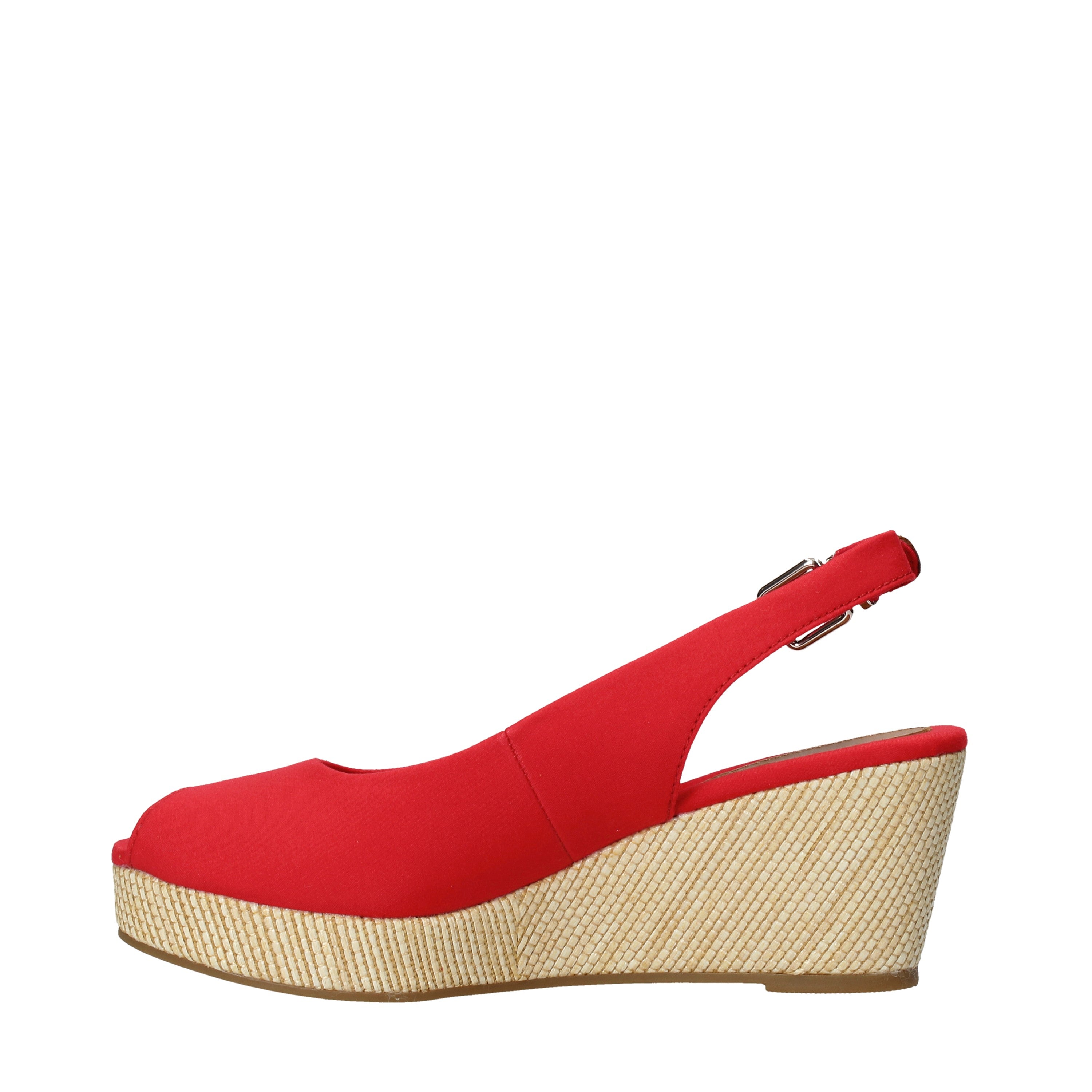 Sandali zeppa Rosso Tommy Hilfiger