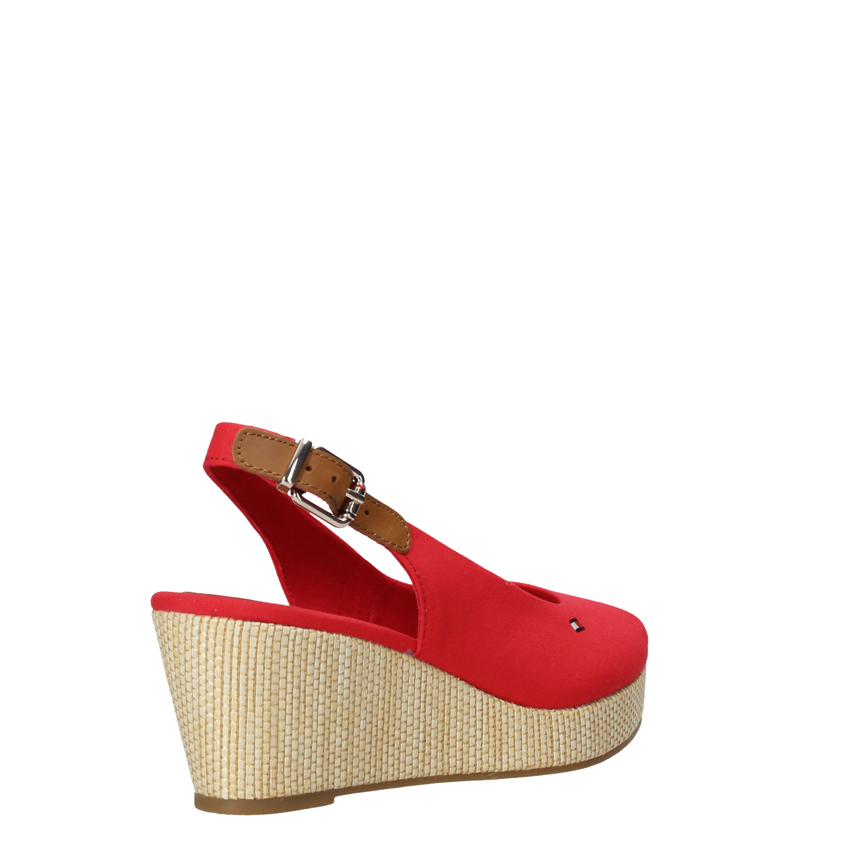 Sandali zeppa Rosso Tommy Hilfiger