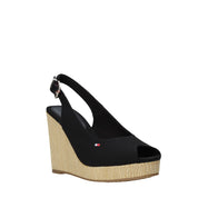 Sandali zeppa Nero Tommy Hilfiger
