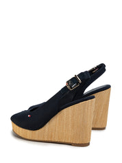 Sandali zeppa Blu Tommy Hilfiger