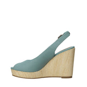 Sandali zeppa Verde Tommy Hilfiger