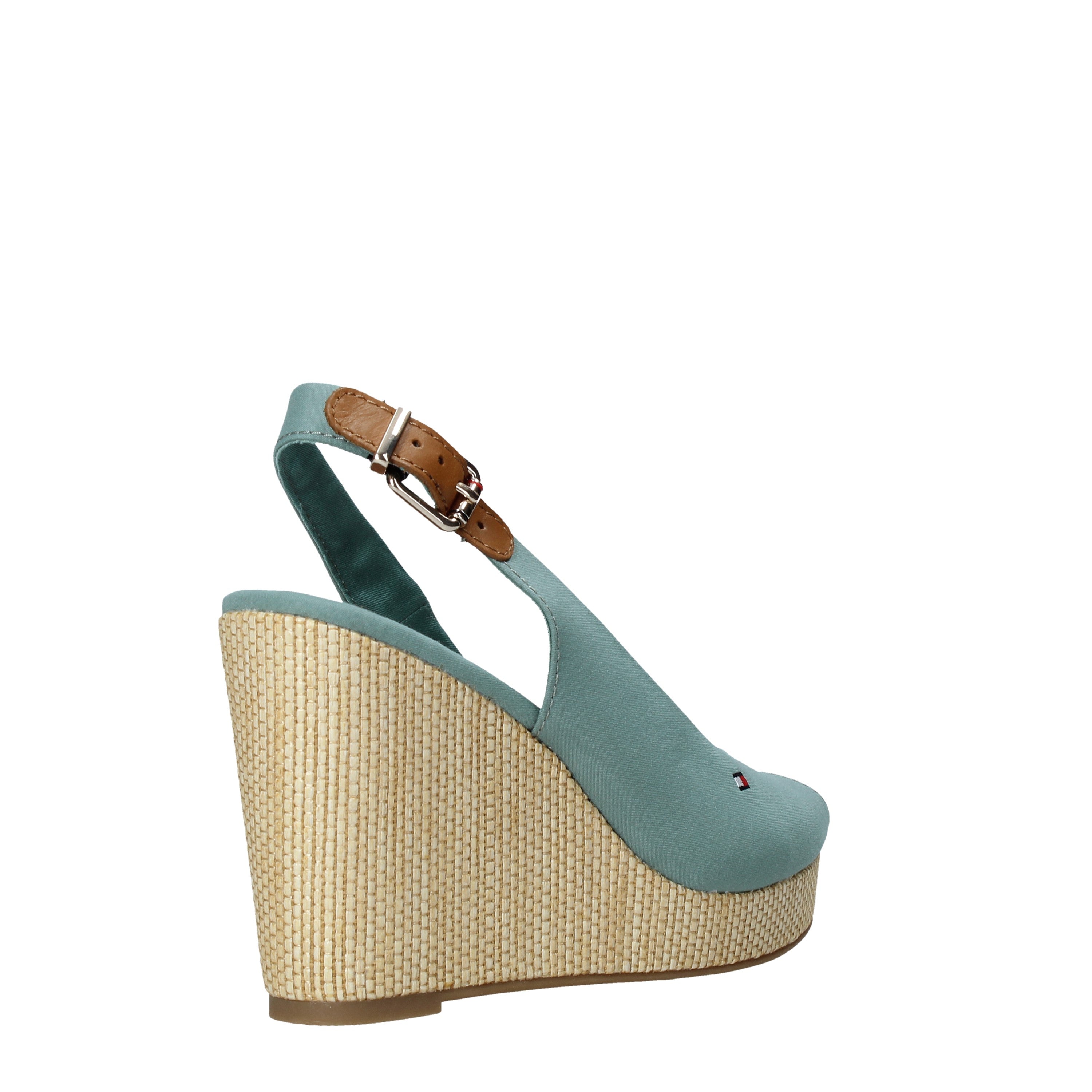 Sandali zeppa Verde Tommy Hilfiger