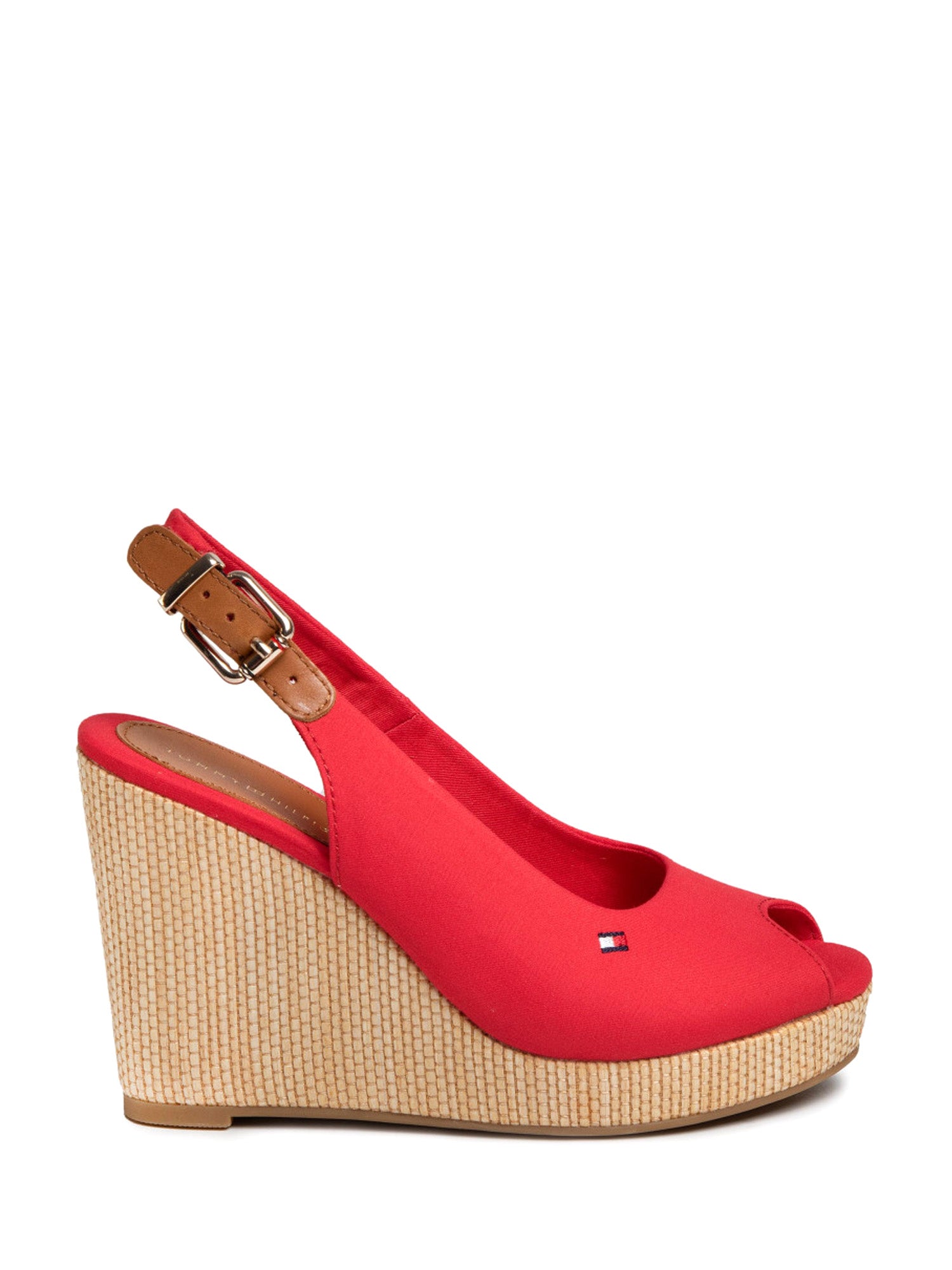 Sandali zeppa Rosso Tommy Hilfiger