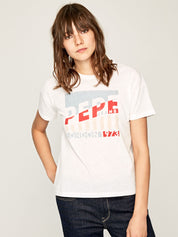 T-shirt Bianco Pepe Jeans
