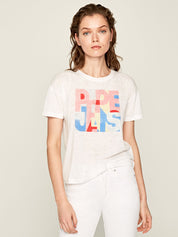 T-shirt Bianco Pepe Jeans