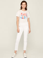 T-shirt Bianco Pepe Jeans