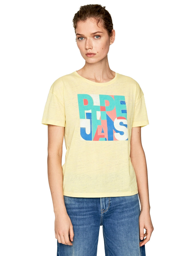 T-shirt Giallo Pepe Jeans