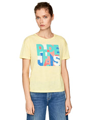 T-shirt Giallo Pepe Jeans