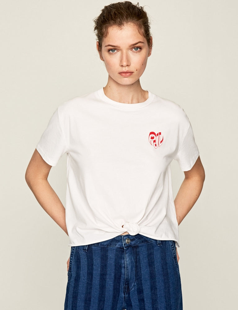 T-shirt Bianco Pepe Jeans