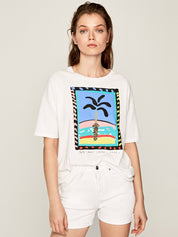 T-shirt Bianco Pepe Jeans