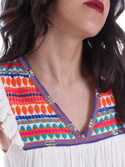 Vestiti Avorio Arancio Gaudi Jeans