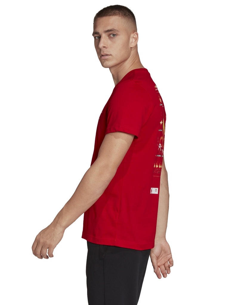 T-shirt Rosso Adidas Performance