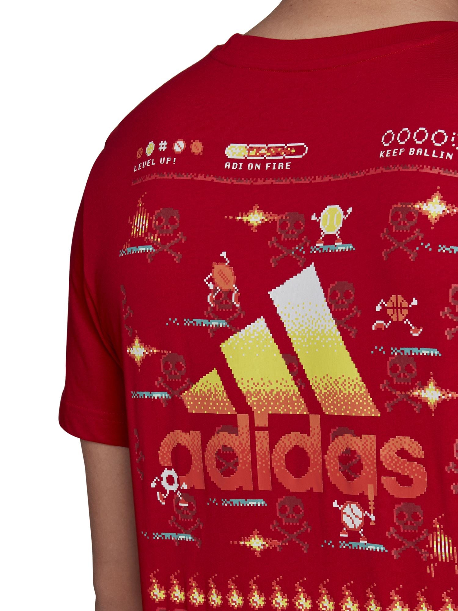 T-shirt Rosso Adidas Performance