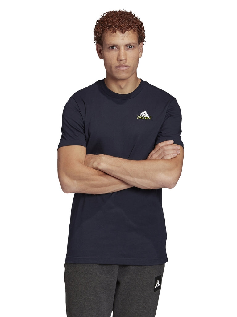 T-shirt Blu Adidas Performance
