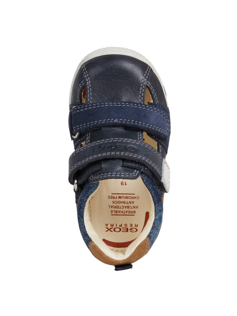 Sandali con strappi Blu Geox