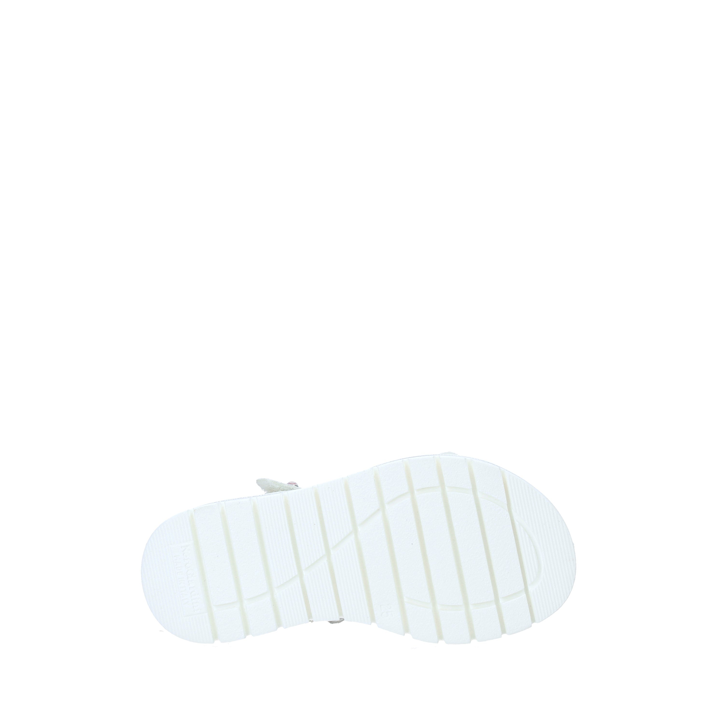 Sandali con strappi Bianco Nero Giardini Junior