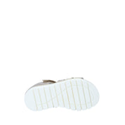 Sandali con strappi Platino Nero Giardini Junior
