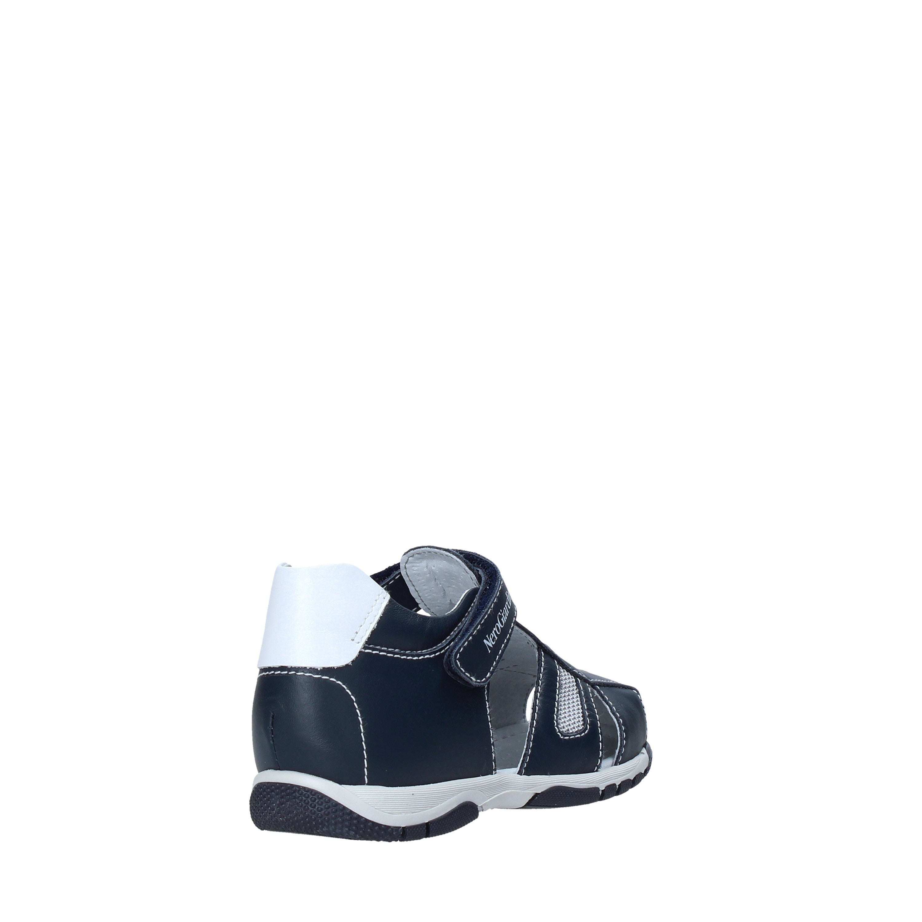 Sandali con strappi Blu Nero Giardini Junior