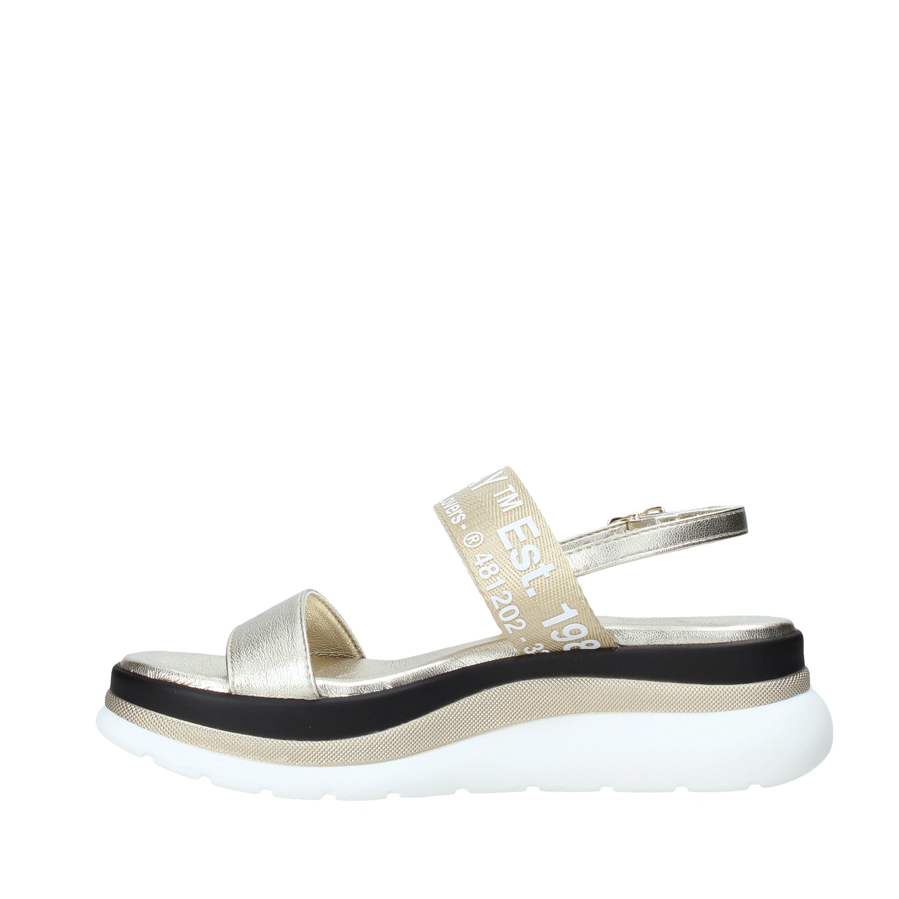 Sandali zeppa Oro Replay