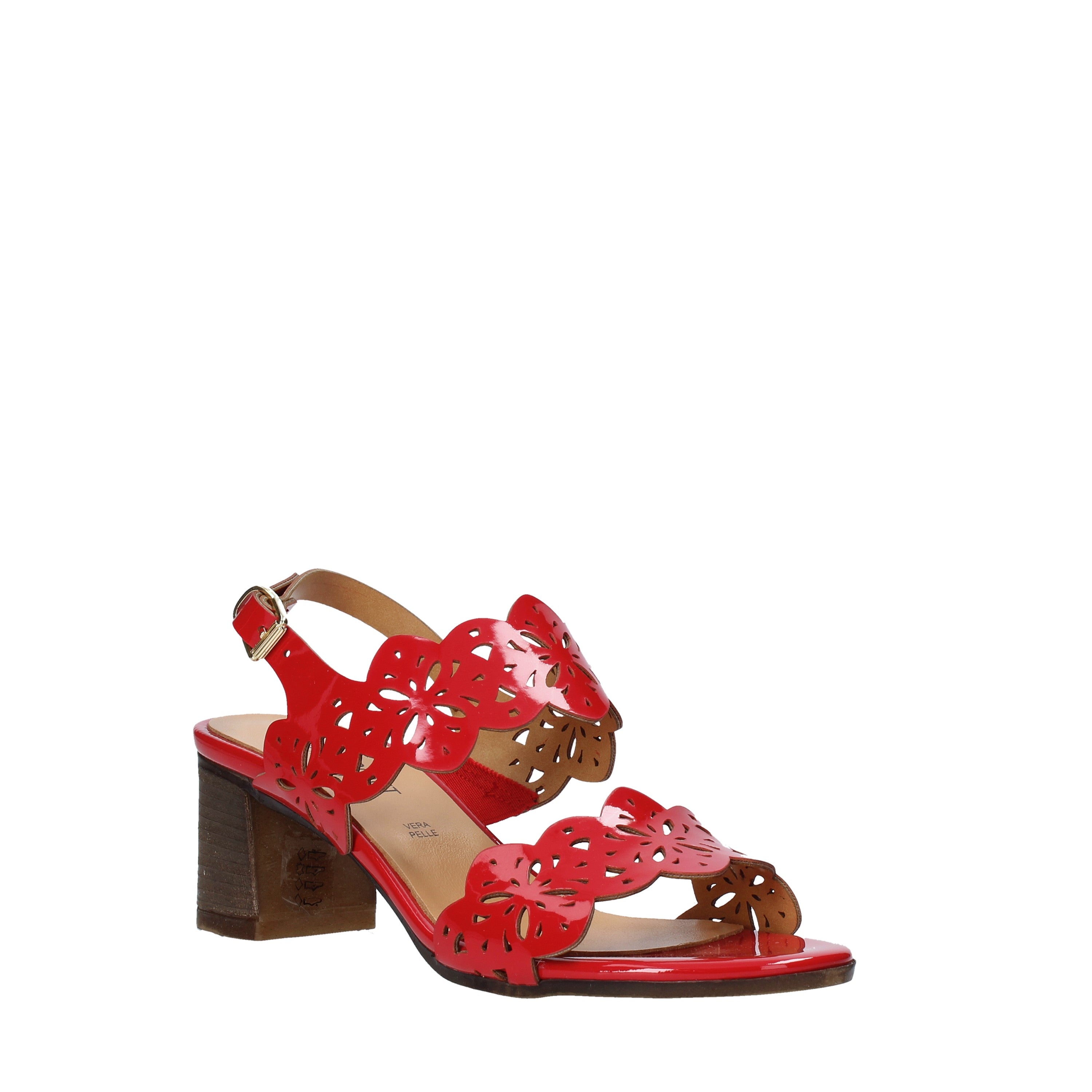 Sandali tacco Rosso Cinzia Soft
