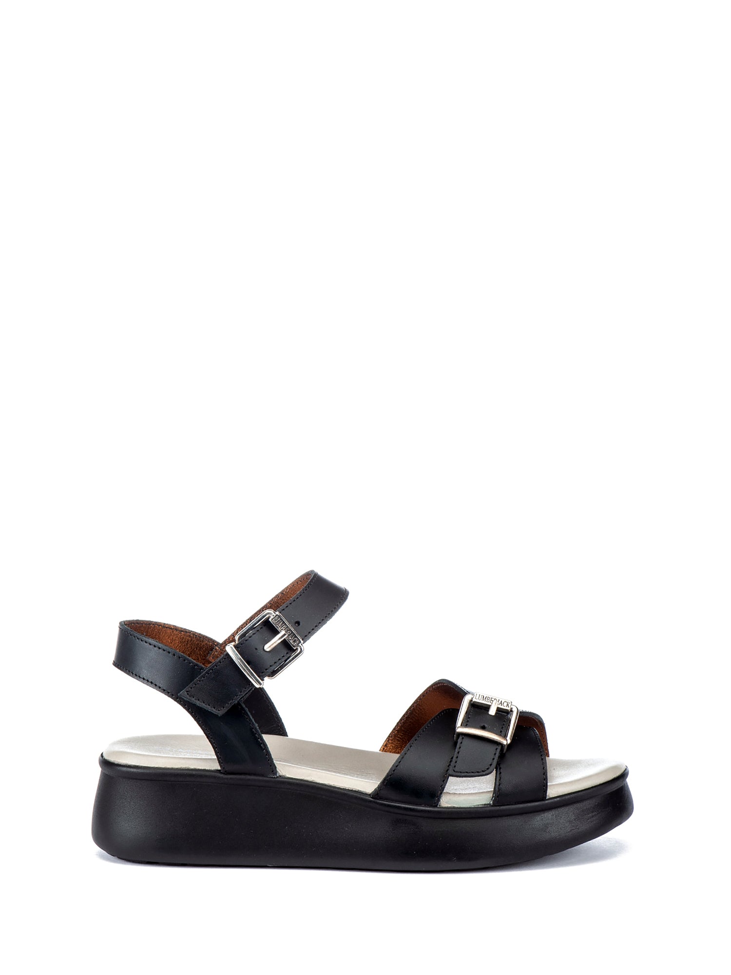 Sandali zeppa Nero Lumberjack