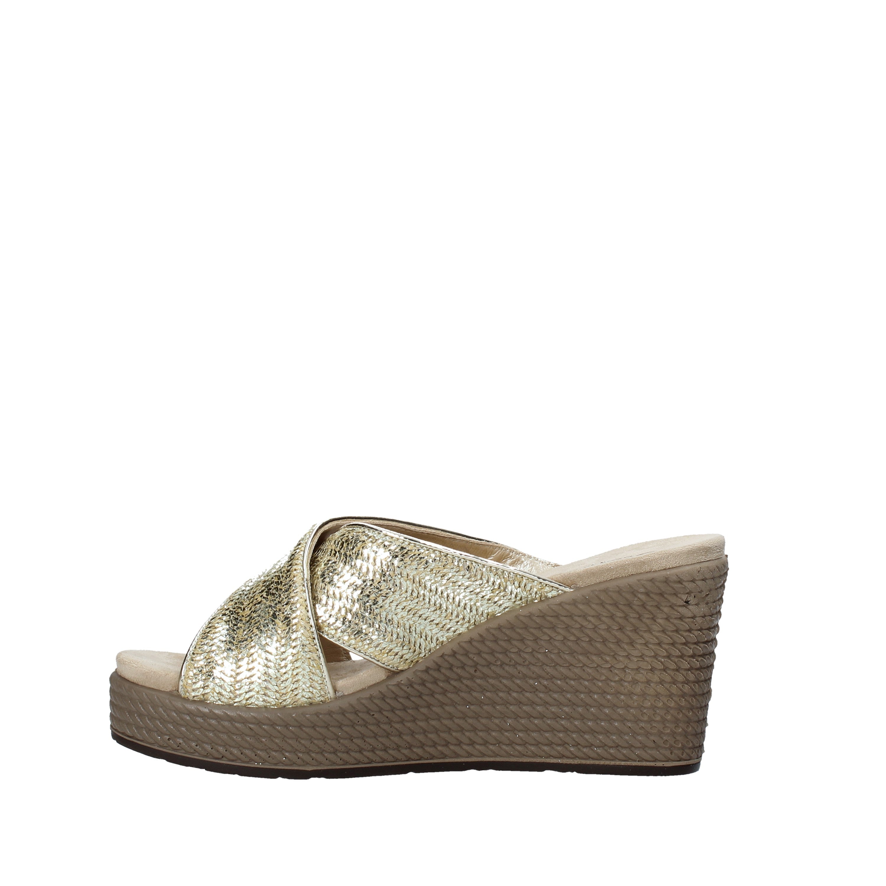 Sandali zeppa Oro Igi&co