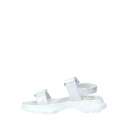 Sandali con strappi Bianco Argento Miss Sixty