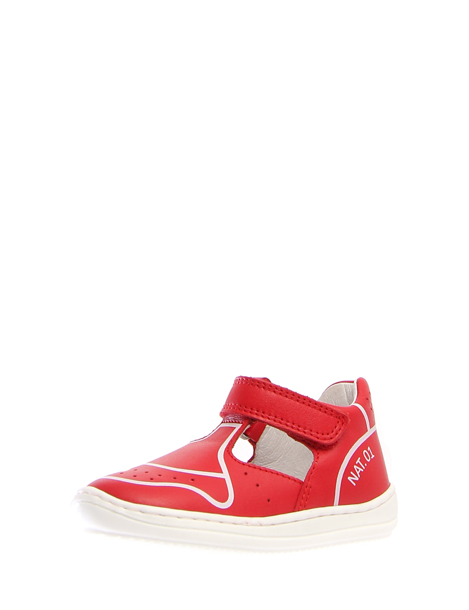 Sandali con strappi Rosso Naturino