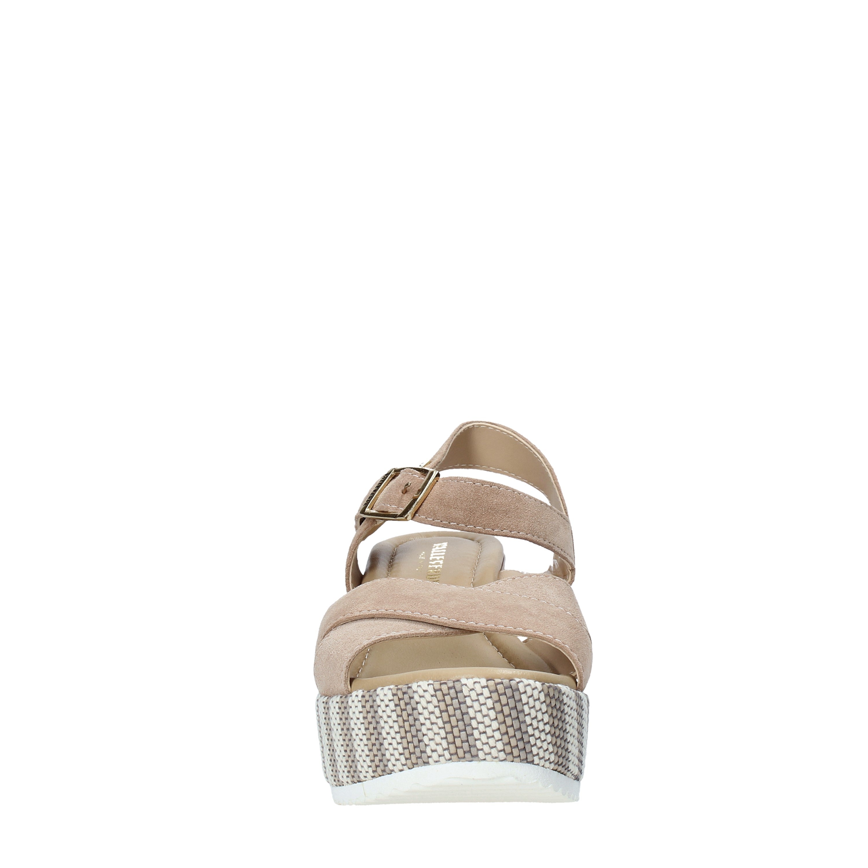 Sandali zeppa Beige Valleverde