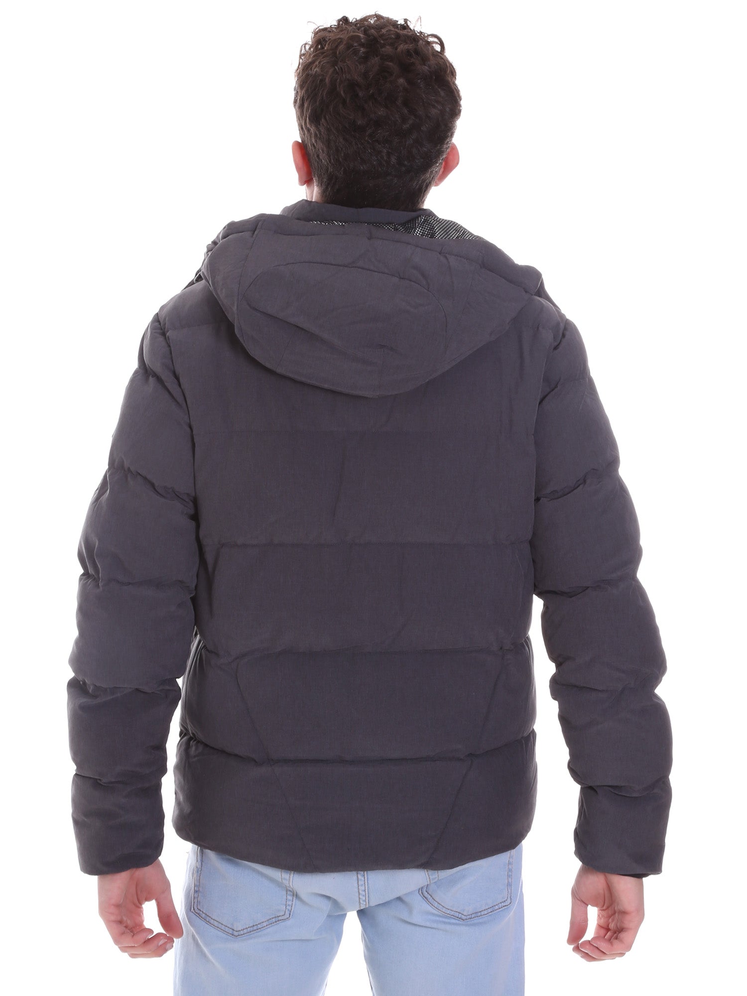 Piumini Grigio Ea7 Emporio Armani