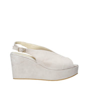 Sandali zeppa Beige Esther Collezioni