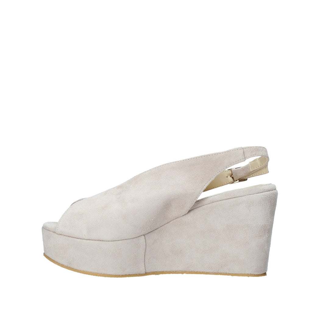 Sandali zeppa Beige Esther Collezioni