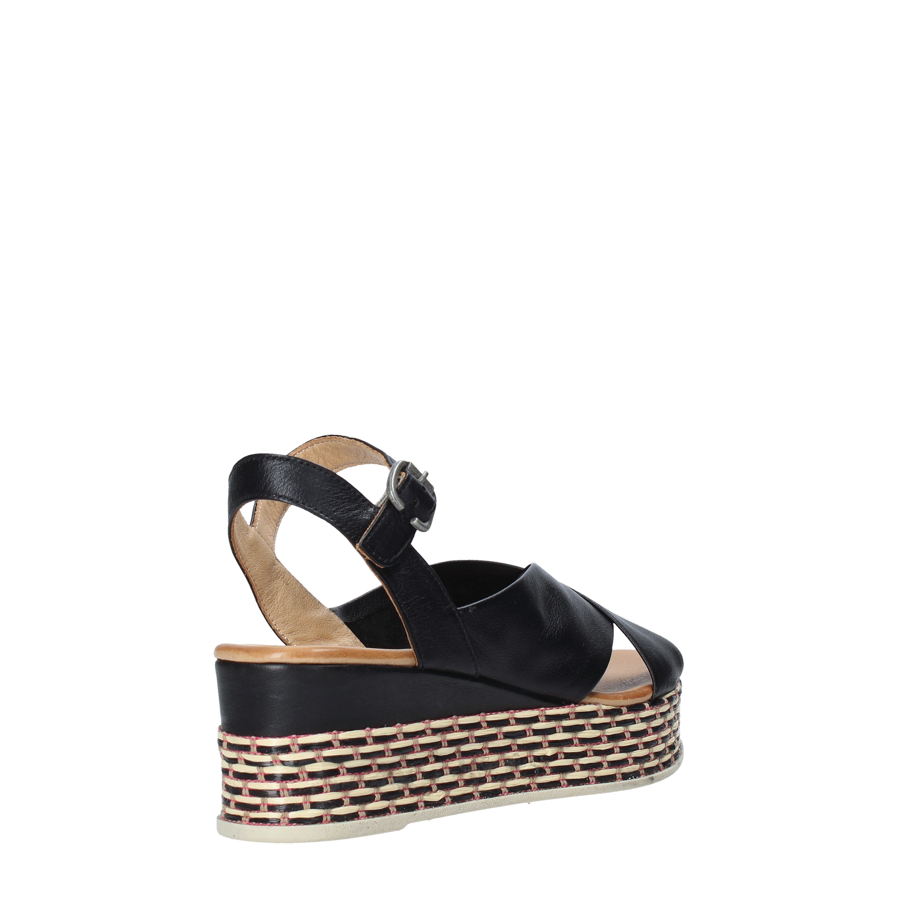 Sandali zeppa Neroblack Bueno Shoes