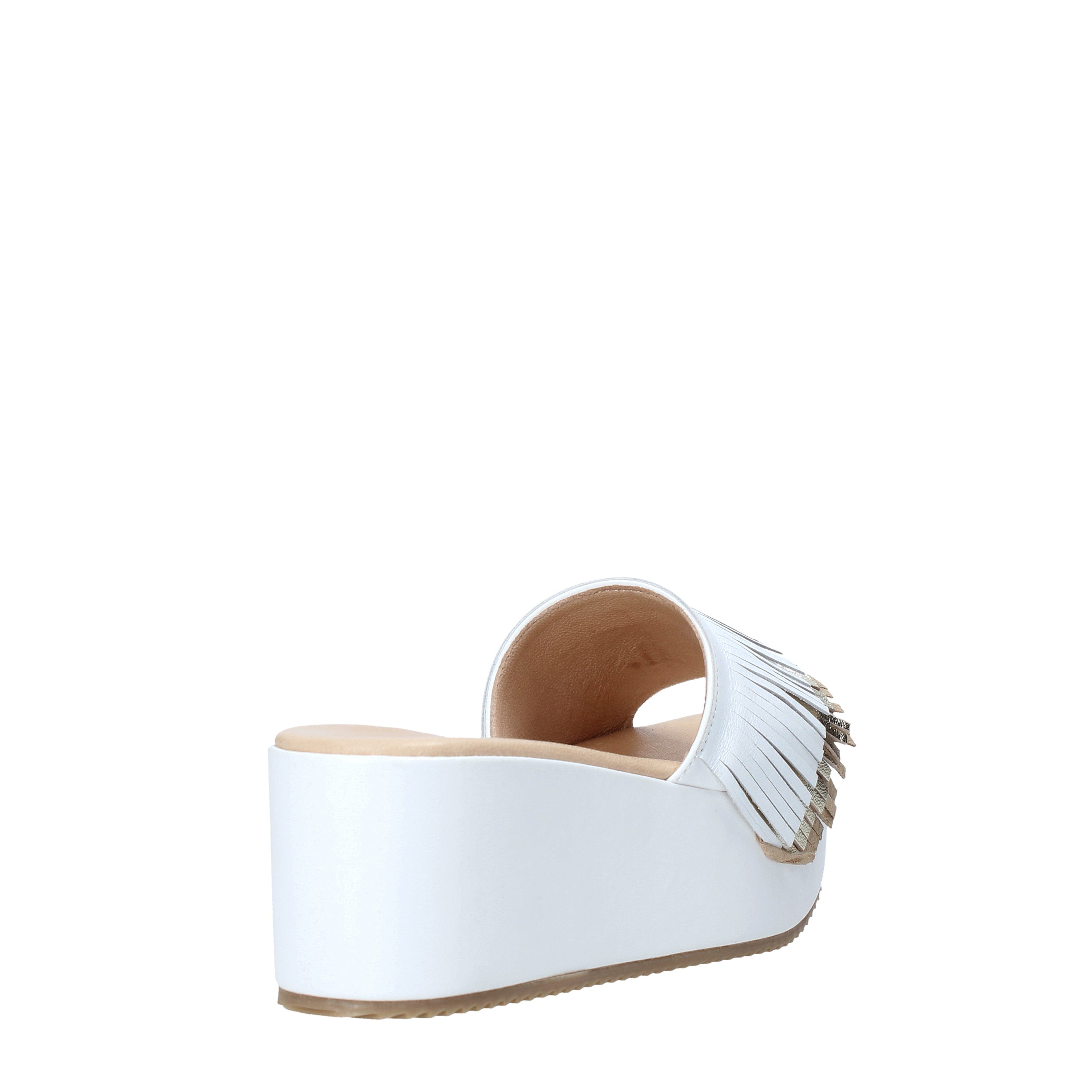 Sandali zeppa Bianco Grace Shoes