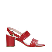 Sandali tacco Rosso Casanova