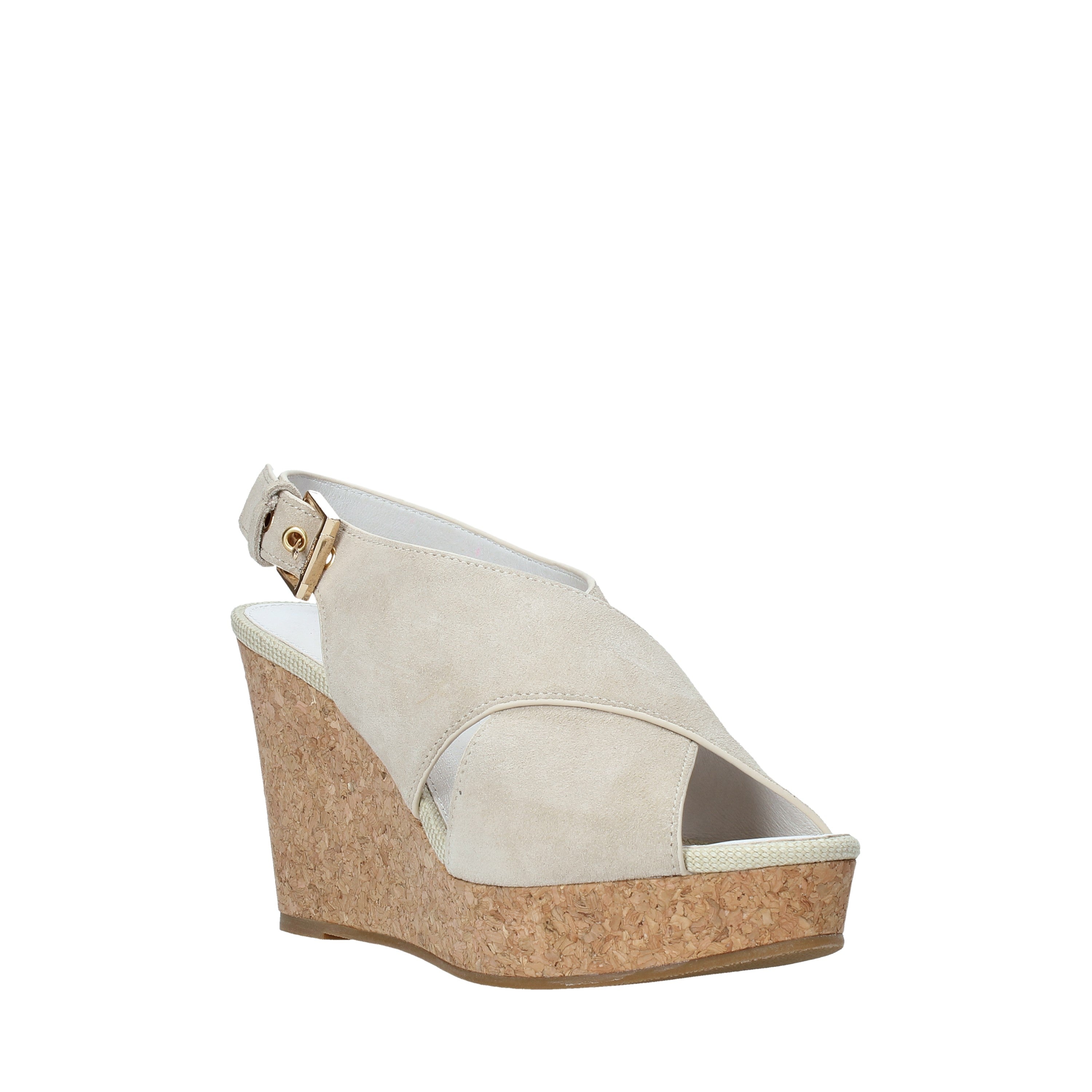 Sandali zeppa Beige Lumberjack