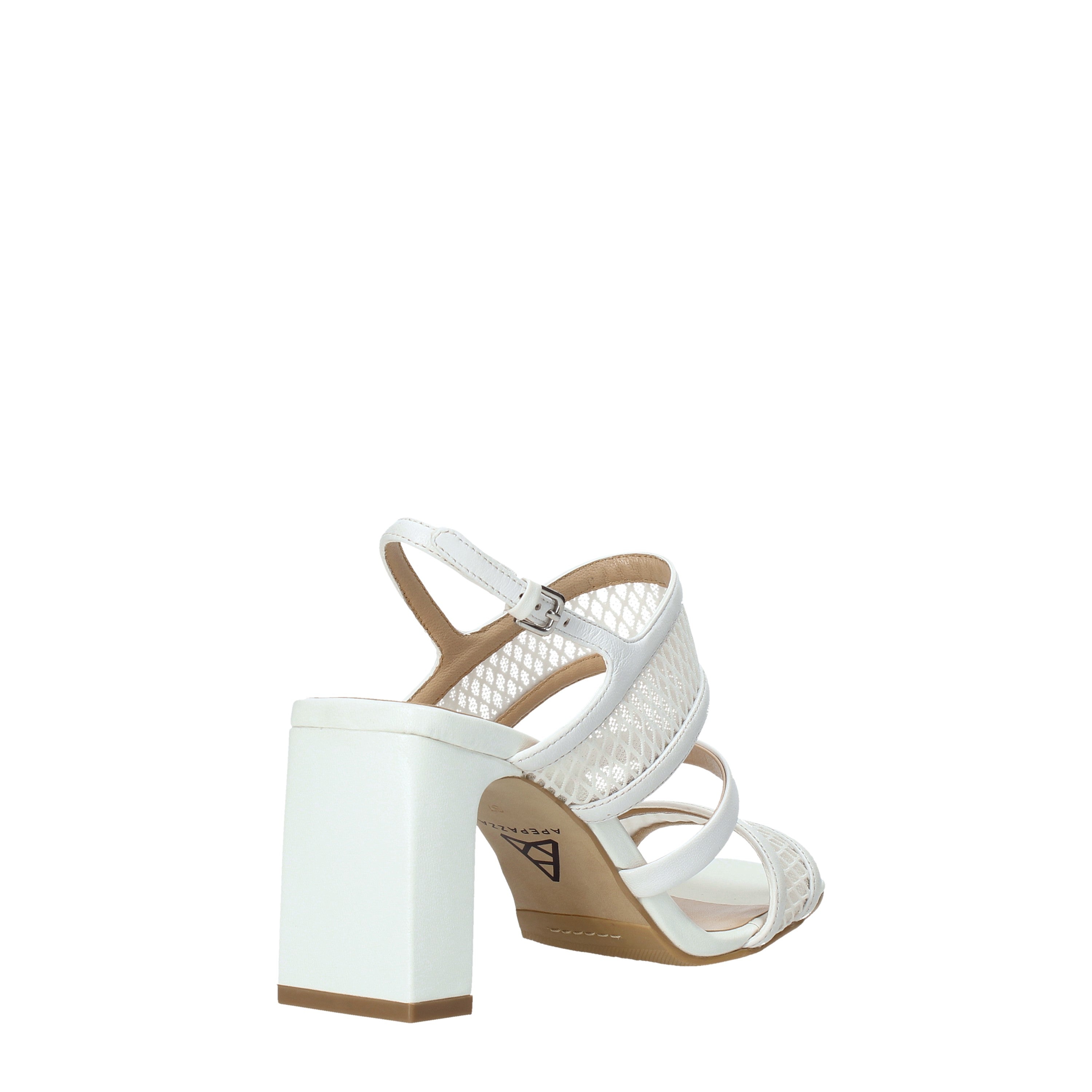 Sandali tacco Bianco Apepazza