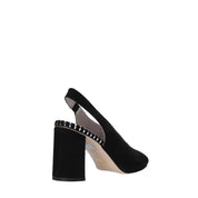 Sandali tacco Nero Argento Comart