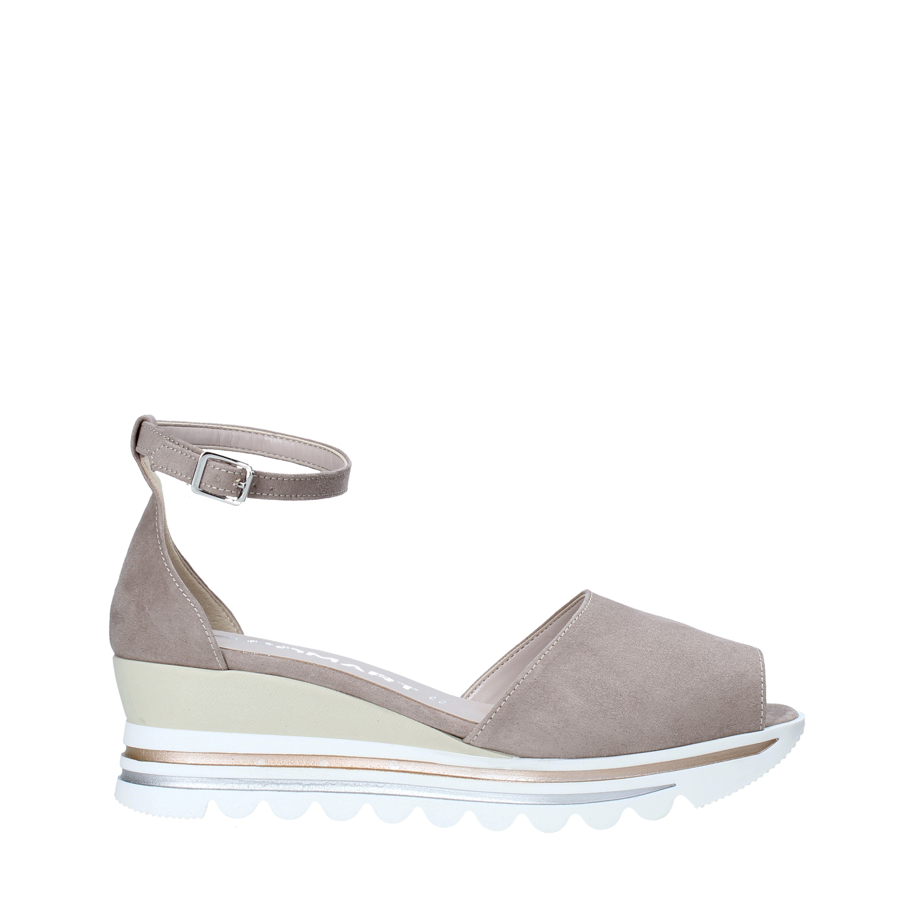 Sandali zeppa Beige Comart