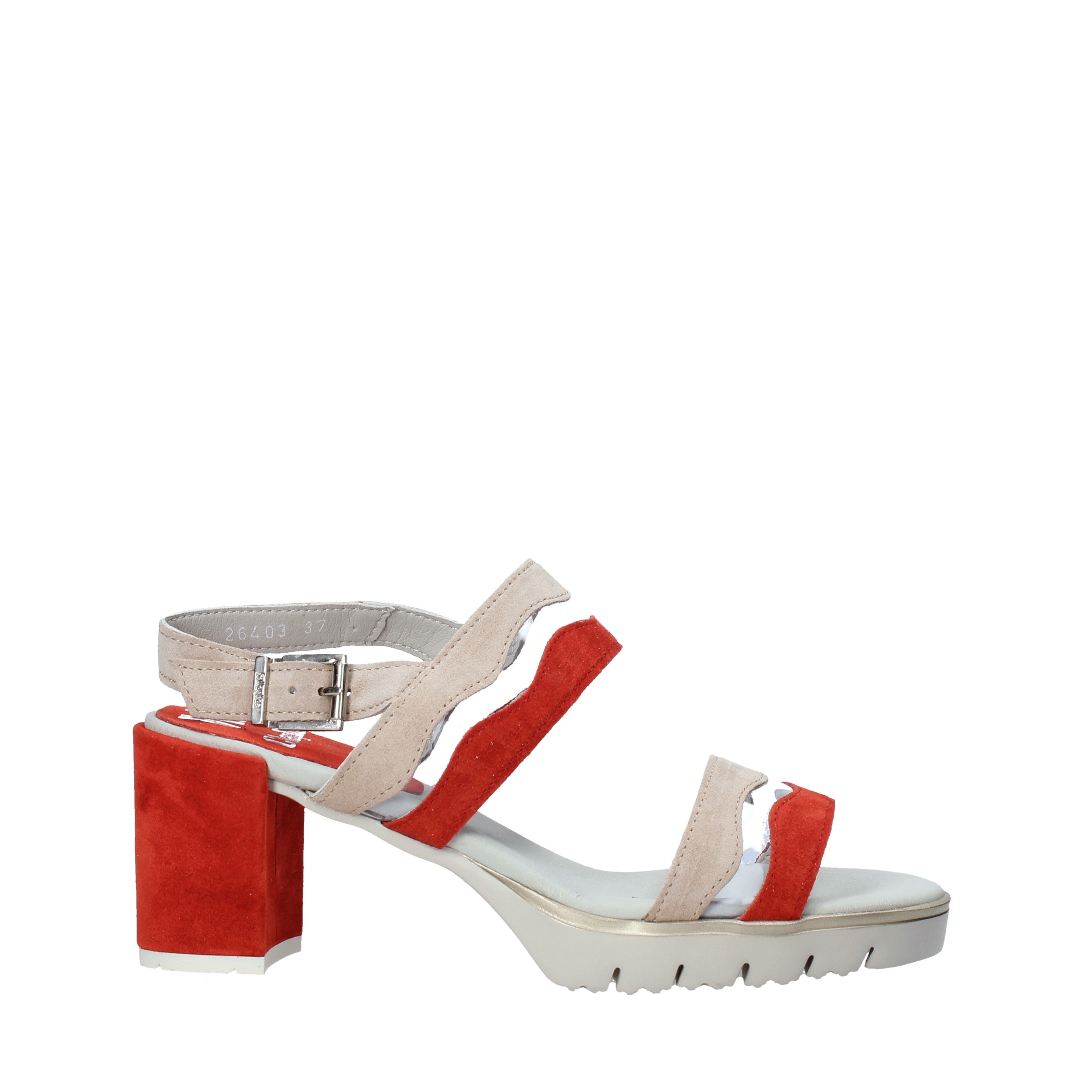 Sandali tacco Beige Miss Callaghan