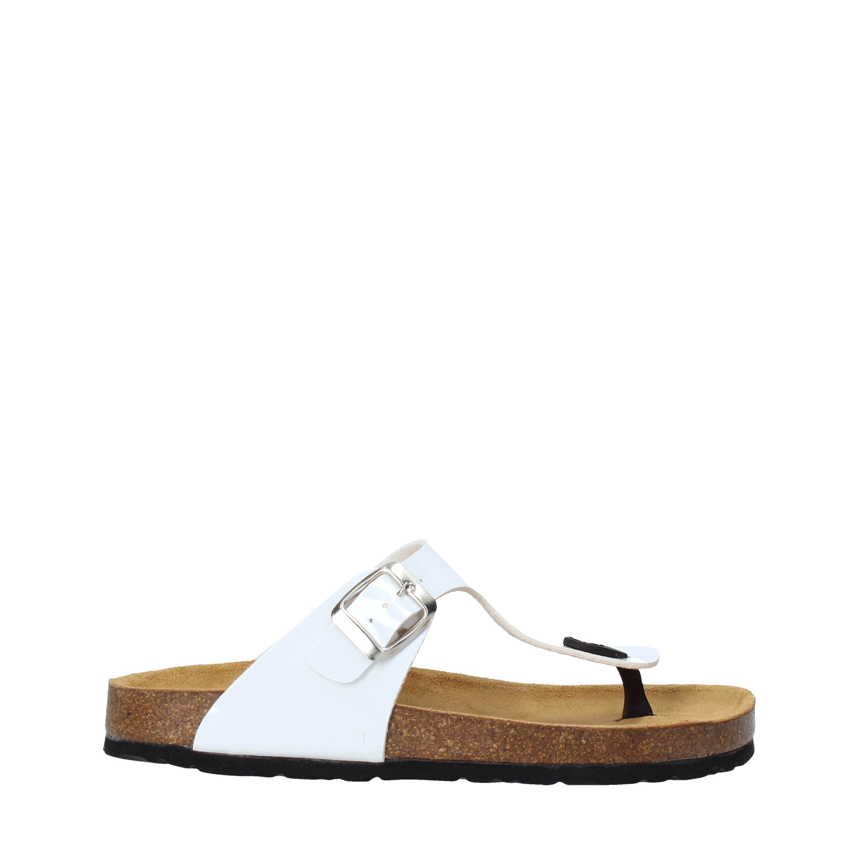 Infradito Bianco Vernice Bamboo